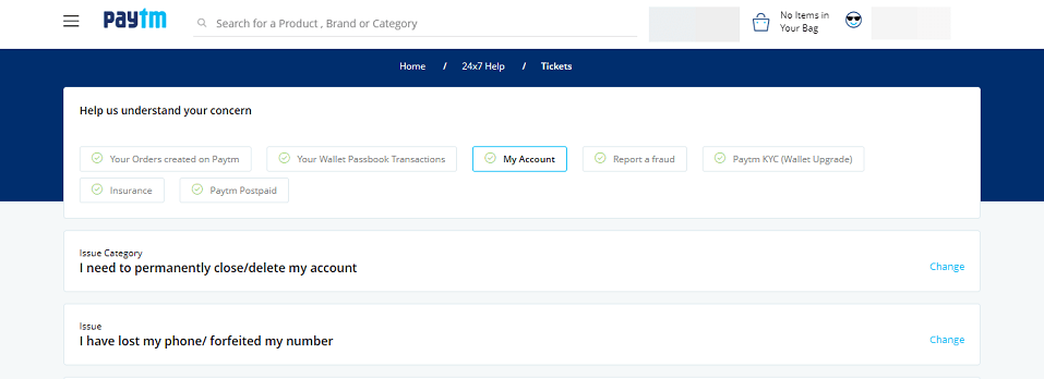 how to delete Paytm account permanently 